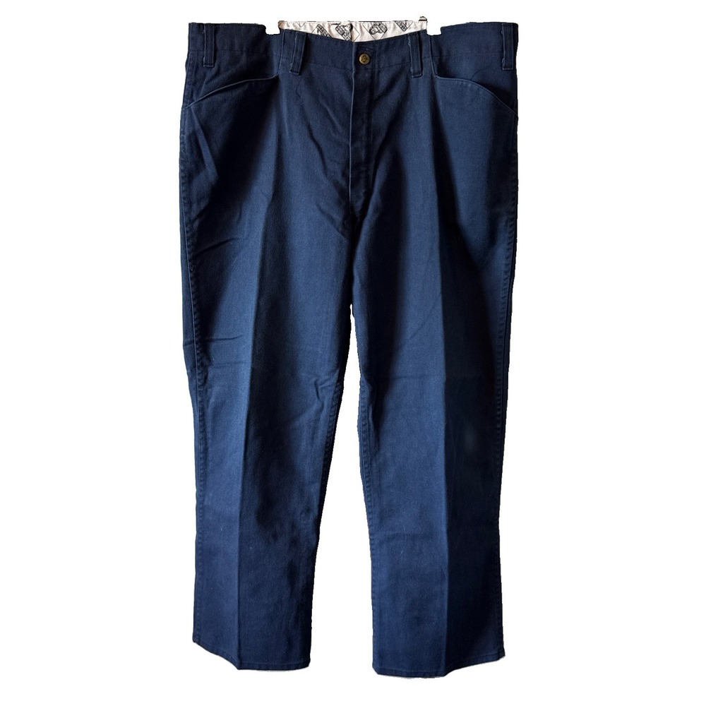 Ben Davis VTG Mens Blue Canvas Workwear Wide Leg Twill Pants Size 40 x 29
